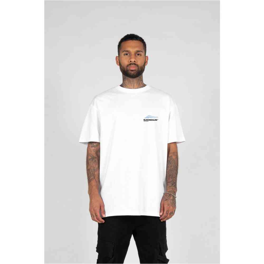 MJ GONZALES - Wave V.1 X Heavy Oversized Heren Tshirt - Wit